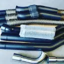 4" Inch Black Series Exhaust system in 409 Stainless steel