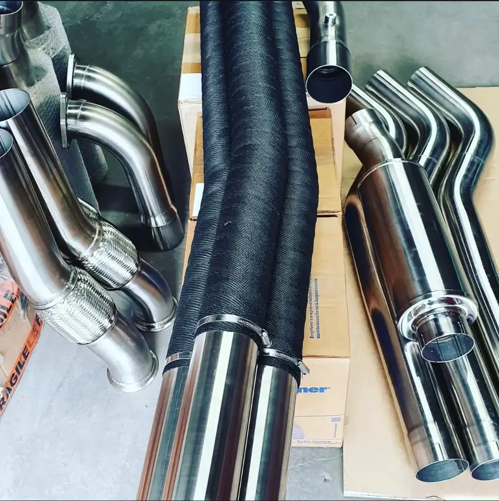 4" Inch Premium Series Exhaust System in 304 stainless steel